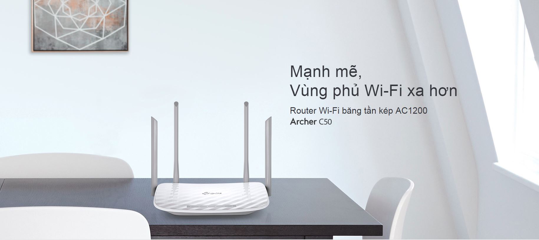 Bộ ph&aacute;t wifi TP-Link Archer C50 Wireless AC1200Mbps